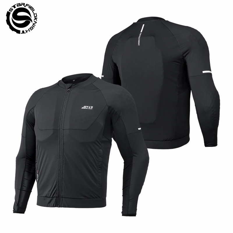 Gearx Motorcycle Jacket - SFK Summer Breathable Motorcycle Soft Armor