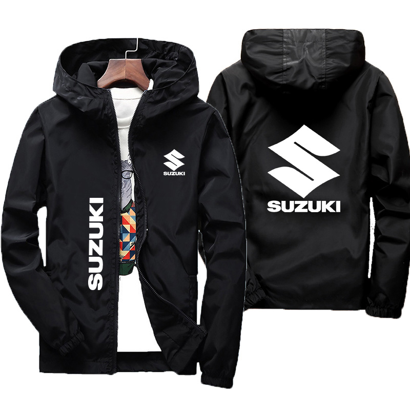 Gearx Motorcycle Jacket - 2026 Suzuki Motorcycle Riding Hooded Jacket