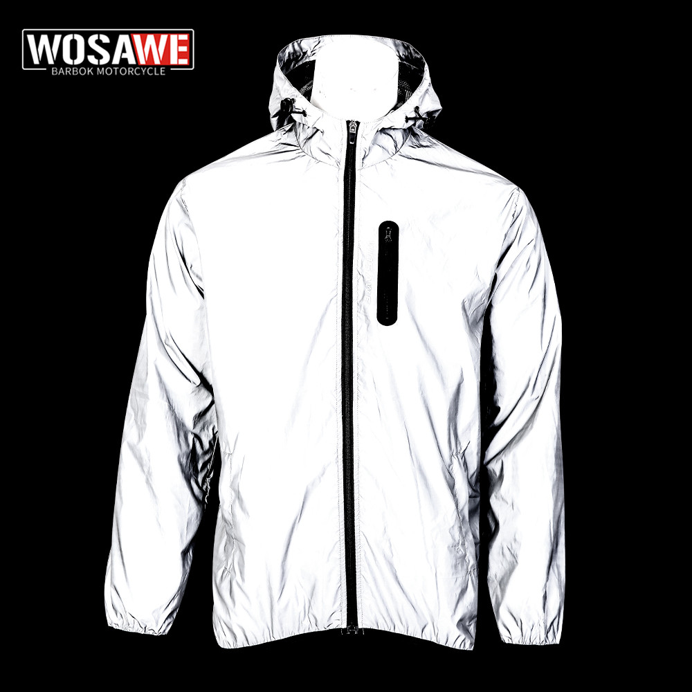 Gearx Motorcycle Jacket - WOSAWE Autumn Winter Men Reflective Jacket