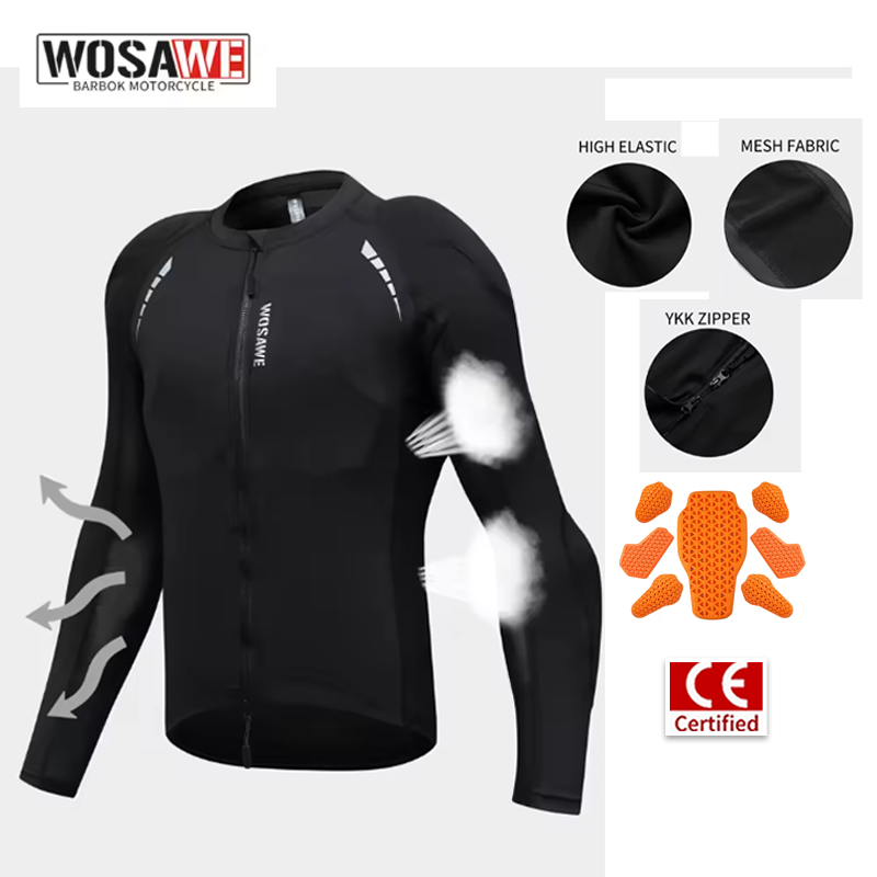Gearx Motorcycle Jacket - WOSAWE Men's Motorcycle Jacket Lightweight Motocross