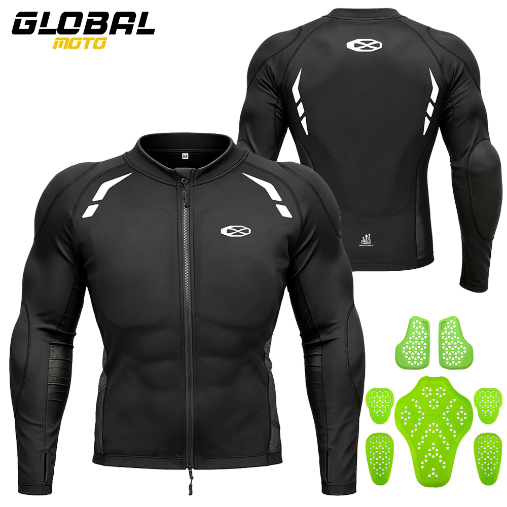 Gearx Motorcycle Jacket - Men's Motorcycle Jacket Breathable Motorbike Riding