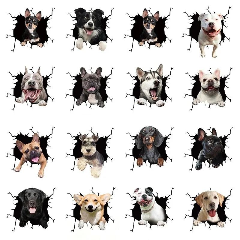 Motorcycle Gear Dogs - 1Pc French Bulldog Dog Sticker Waterproof