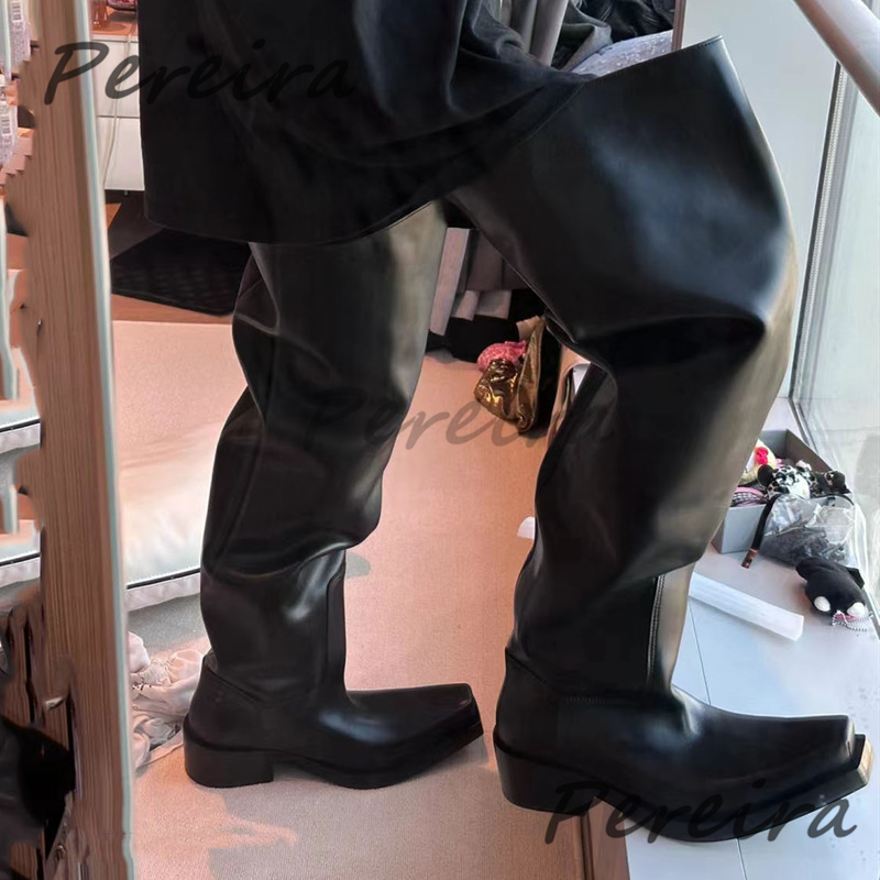 Riding Boot Short - Thick Soled Over The Knee Boots