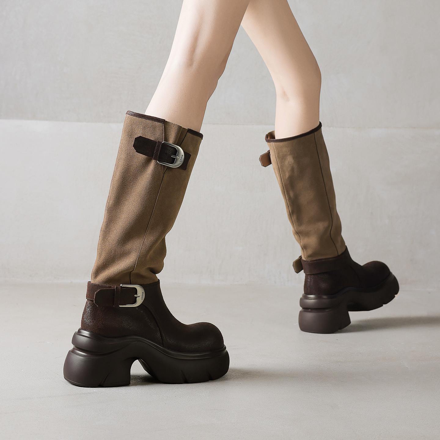 ZORSSAR Cow Split Skin Nubuck  - огляд і ціна Riding Boot Short