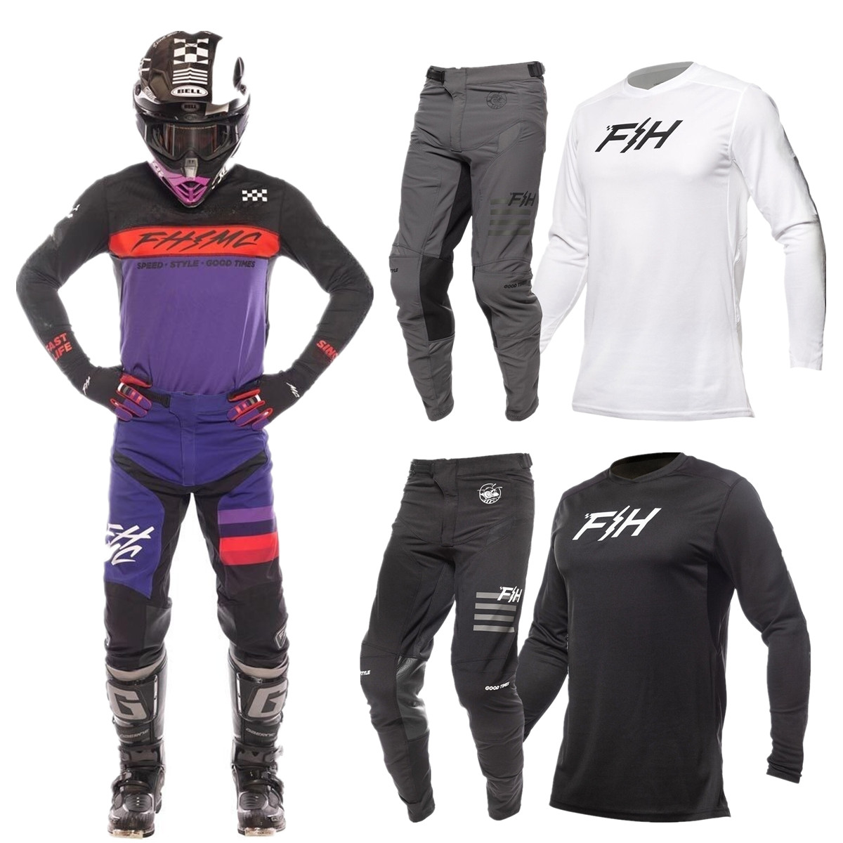 2026 FH Motocross Gear Set Top - огляд і ціна Motorcycle Gear Bundle
