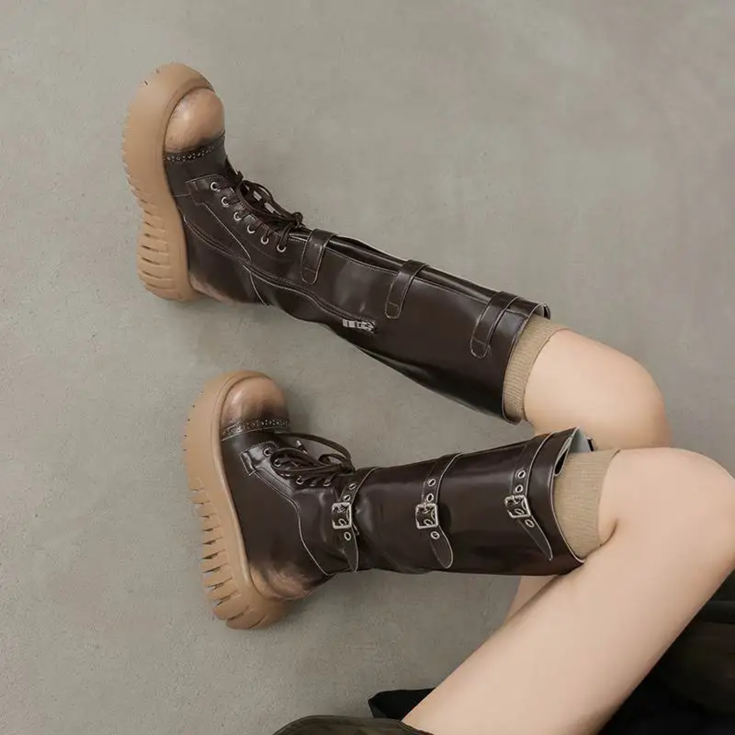 2027 Cow Split Skin Round Toe  - огляд і ціна Riding Boot Short