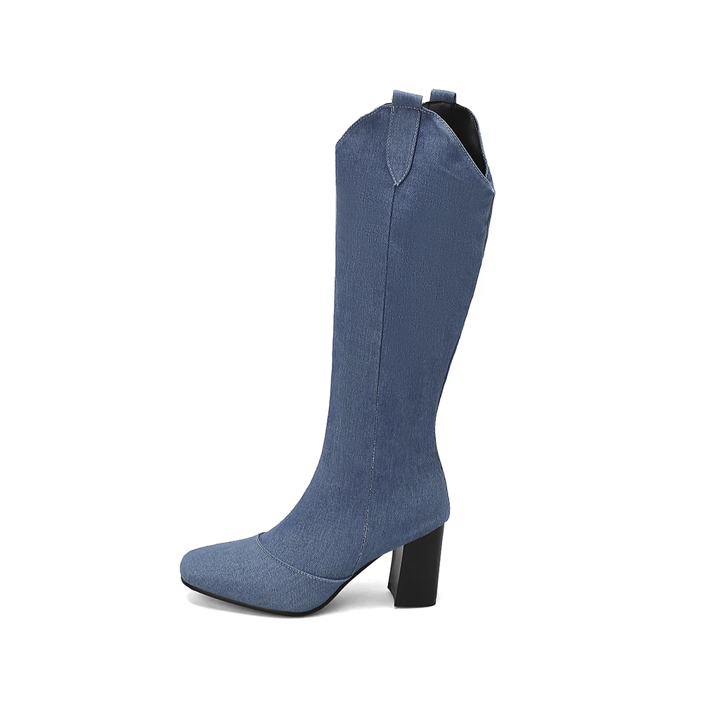 New Winter Black Blue Women Kn - огляд і ціна Riding Boot Short