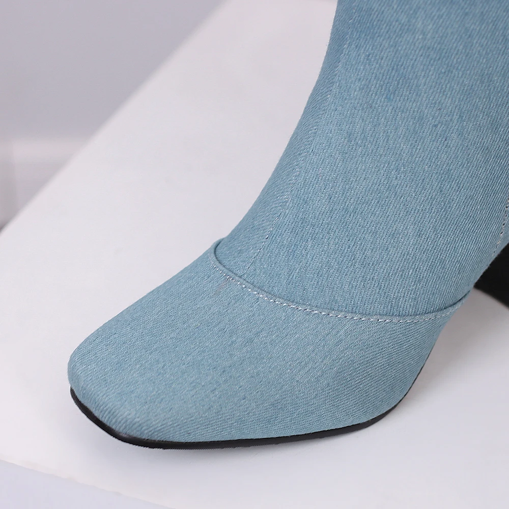 New Winter Black Blue Women Kn - огляд і ціна Riding Boot Short