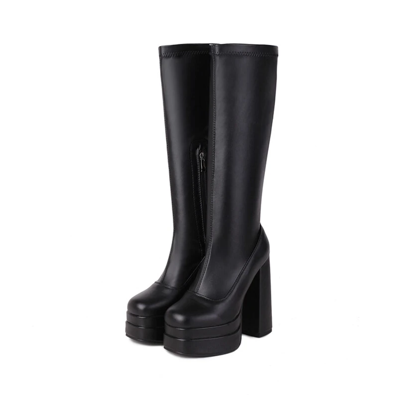 Knee High Boots Women Patent L - огляд і ціна Riding Boot Short