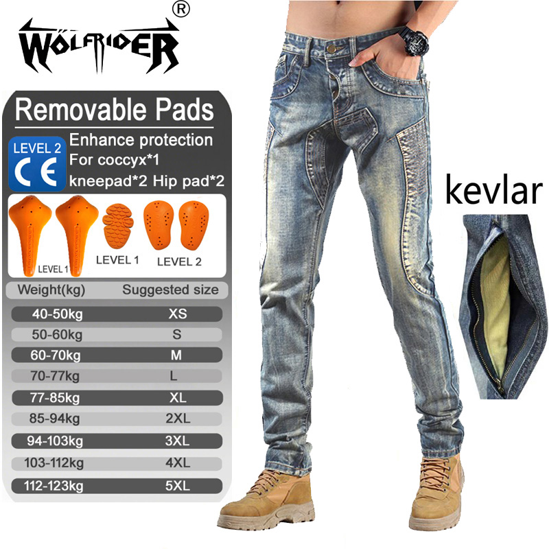 Kevlar Motorcycle Jeans Men Ar - огляд і ціна Motorcycle Gear Japan