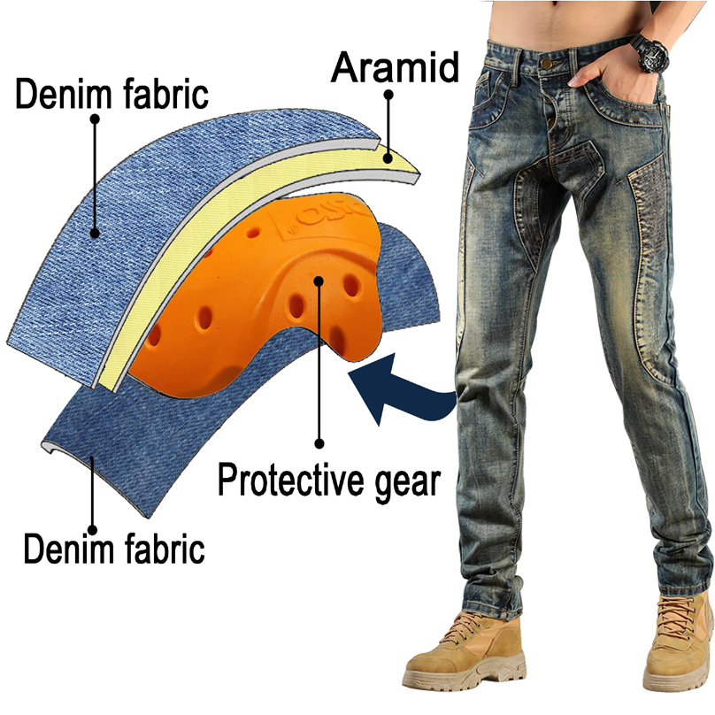Kevlar Motorcycle Jeans Men Ar - огляд і ціна Motorcycle Gear Japan