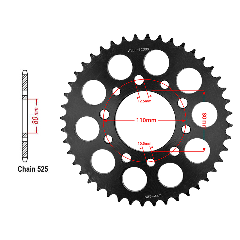 Motorcycle 525 Chain 15T Front - огляд і ціна Motorcycle Gear Japan