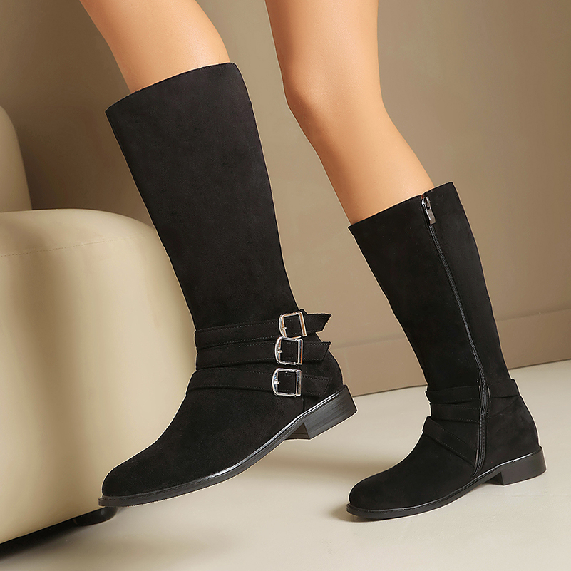 Women's Knee High Boots Three  - огляд і ціна Riding Boot Short