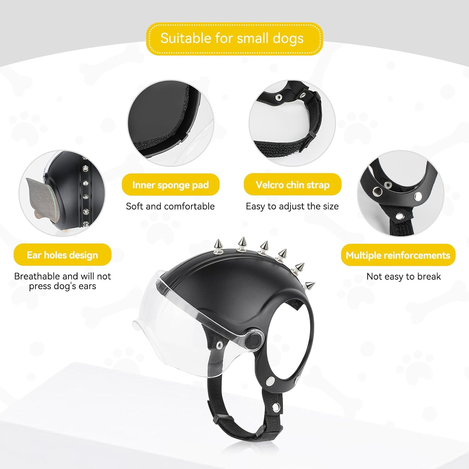 Small Dog Helmet Pet Motorcycl - огляд і ціна Motorcycle Gear Dogs