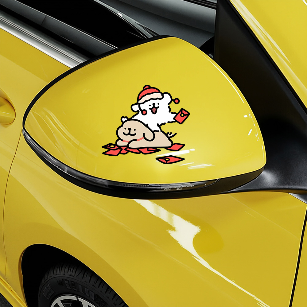 Cartoon Puppy Maltese Car Stic - огляд і ціна Motorcycle Gear Dogs