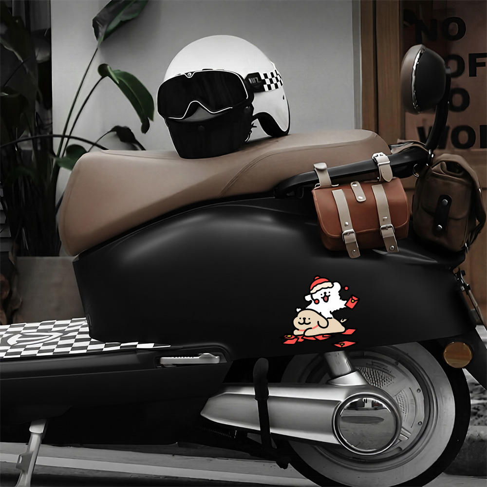 Cartoon Puppy Maltese Car Stic - огляд і ціна Motorcycle Gear Dogs