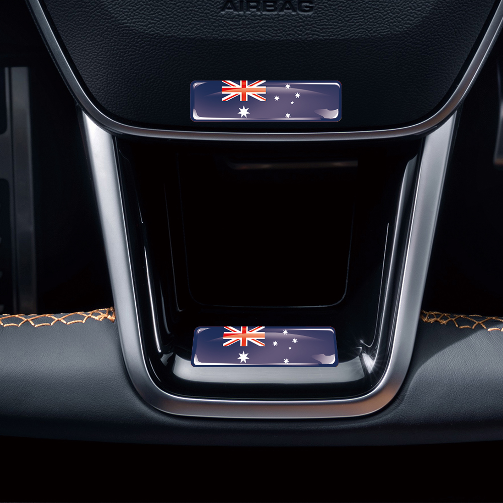 Australia Flag 3D Epoxy Resin  - огляд і ціна Motorcycle Gear In Australia